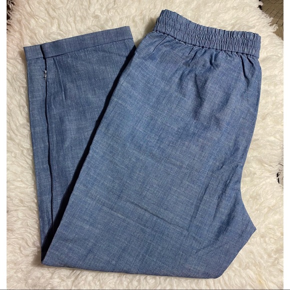 J.Crew Chambray Drawstring Pant - Picture 3 of 6